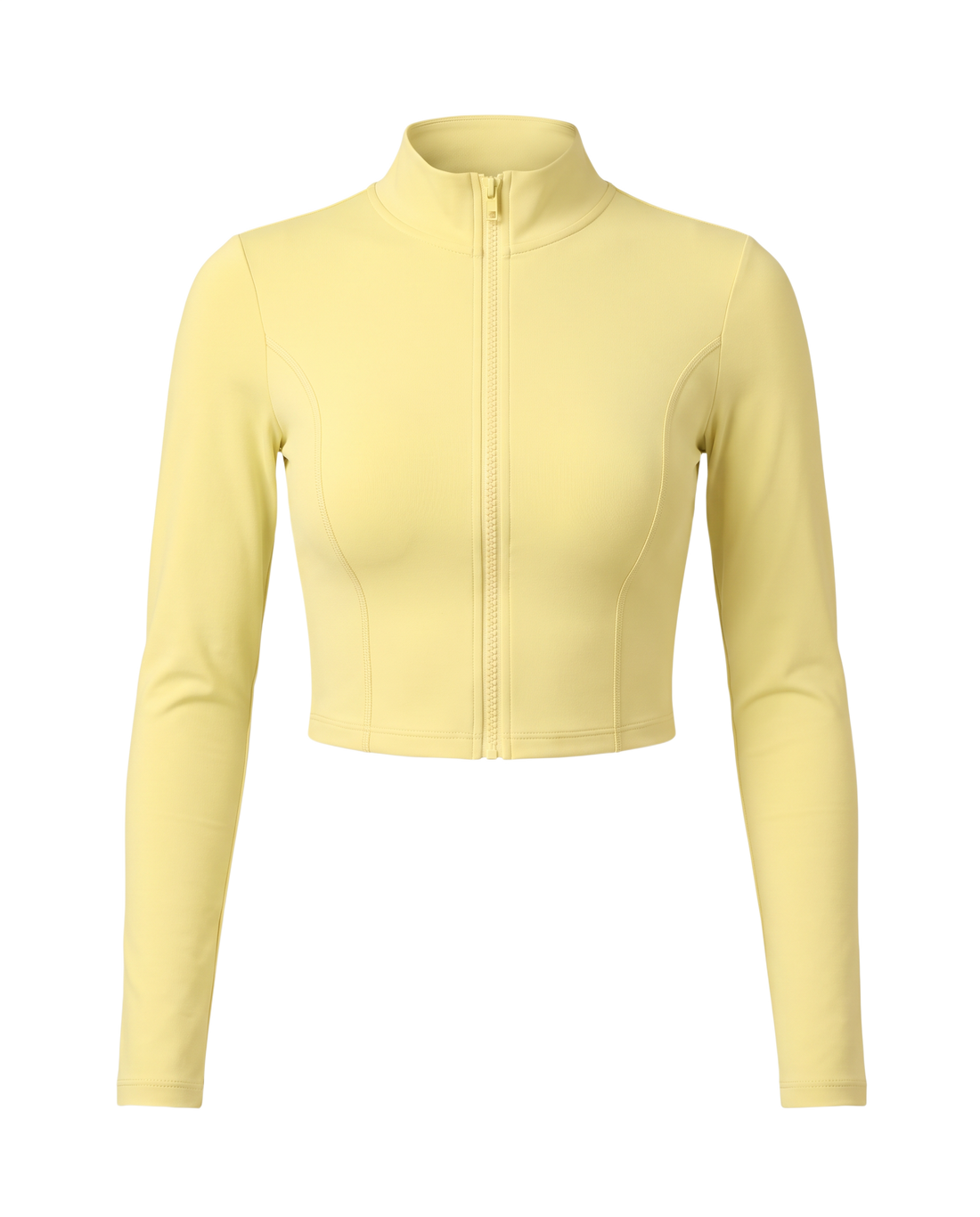 Pilates Cropped Jacket in yellow, product only