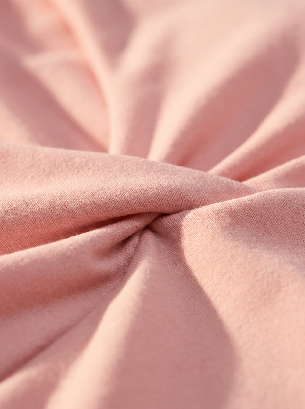 Ruched pink top fabric